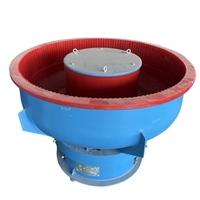 250L petites pièces en aluminium billes d'acier abrasifs en céramique ébavurage vibrant baril polisseuse