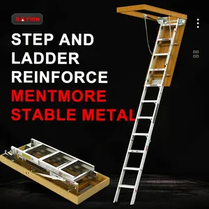 Multi Functional Loft Folding Extension Aluminum Attic Ladder Telescopic Loft Ladder