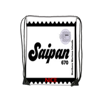 Sac de sport personnalisé en gros avec motif Saipan, sac à dos multifonctionnel à cordon pour la gym, les courses, les sorties en plein air et les cadeaux personnalisés