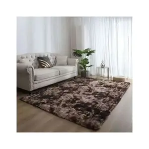 3d蓬松柔软聚酯区域地毯毛绒地板客厅地毯
