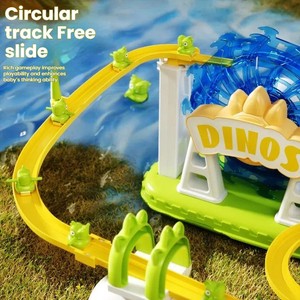 2025 nouveaux jouets à la mode dinosaure parc automatique toboggan voie ferrée jouets d'aventure escalade escalier chasse <span class=keywords><strong>jeu</strong></span> de course pour enfants garçons - Product Image 2