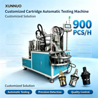 Machine d'essai multi-stations automatique pour moteurs PLC et cartouches céramiques sanitaires, test d'étanchéité à l'usure, garantie 1 an