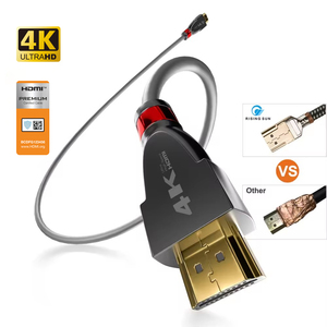 24K mạ vàng <span class=keywords><strong>4K</strong></span> <span class=keywords><strong>3D</strong></span> HD <span class=keywords><strong>HDMI</strong></span> Cáp <span class=keywords><strong>HDMI</strong></span> <span class=keywords><strong>4K</strong></span> 2.0 Cabo 18gbps tốc độ cao Đen <span class=keywords><strong>HDMI</strong></span> cáp với <span class=keywords><strong>Ethernet</strong></span> - Product Image 4