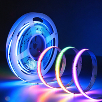Bande LED intelligente numérique adressable COB à couleurs magiques RGB décoratives Music Sync 2811