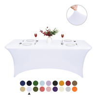 Table de patio de fête de mariage couvre événement nappe extensible couvertures de table pour événements
