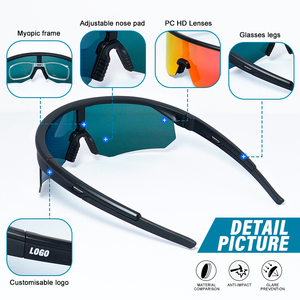 <span class=keywords><strong>Gafas</strong></span> de Sol Deportivas <span class=keywords><strong>Antivaho</strong></span> con Lentes Polarizadas, <span class=keywords><strong>Gafas</strong></span> de <span class=keywords><strong>Ciclismo</strong></span> y Running con Protección UV400, <span class=keywords><strong>Gafas</strong></span> de <span class=keywords><strong>Ciclismo</strong></span> de Montaña MTB con Logotipo Personalizado - Product Image 3