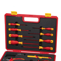 Boîte professionnelle de 15 pièces, tournevis manuel à main, pince, Kit d'outils isolés