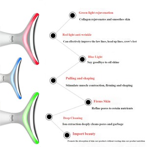 Dispositivo per Massaggio Facciale con Tre Luci di Diversi Colori e Funzioni - Luce Rossa per una Pelle Liscia e Morbida - Product Image 4