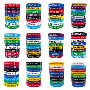 Bracelet de club de football, design de logo personnalisé, bracelets en plastique et en caoutchouc personnalisés, bracelet en silicone, bracelet en PVC personnalisé - Product Image 6