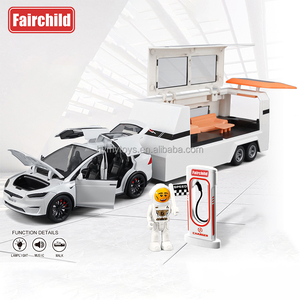 Modellino Auto Tesla <span class=keywords><strong>Model</strong></span> X/<span class=keywords><strong>S</strong></span>/3 in Scala 1:24 Personalizzato con Colonnina di Ricarica - Marca Fairchild Unisex Età 2-13 - Product Image 4