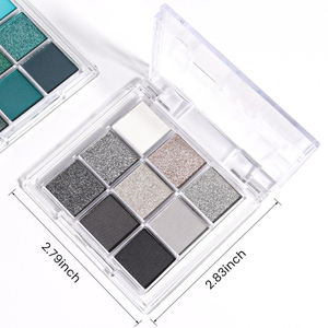 Palette de fards à paupières noirs, argentés, <span class=keywords><strong>gris</strong></span> et fumés, fards à paupières noirs et blancs et scintillants - Product Image 6