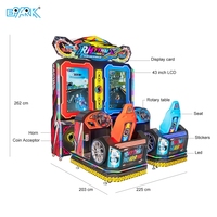 Parc d'attraction Jeu de course vidéo Simulateur de conduite Machine de course à 2 joueurs Équipement Jeu à pièces