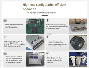 Gạo màu SORTER gạo phổ biến và lúa mì hai-chute cherry màu SORTER Gạo Hạt giống màu SORTER - Product Image 5