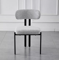 Chaises de luxe Moren pour la maison chaises d'attente de salon rembourrées en tissu chaises de bar de cuisine à structure KD de restaurant de haute qualité