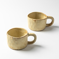 Mug à café en céramique fait main de style Wabi-sabi rétro américain, 200 ml, compatible lave-vaisselle, empilable, vaisselle domestique, vente en gros