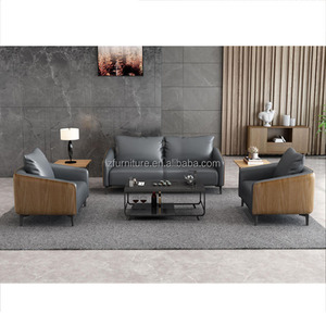 Muebles de Oficina de Alta Calidad, Sofá de Oficina Moderno y Cómodo, Sofá Seccional Personalizado, Sofá de Oficina de Cuero - Product Image 4