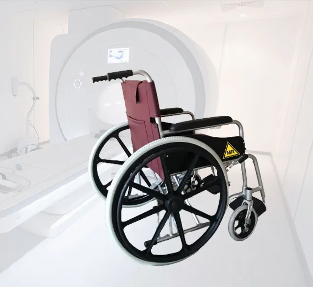 共振室用非磁性車椅子/1.5Tおよび3.0T用