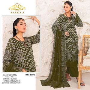 ชุดสูทปากีสถานสำหรับผู้หญิงชุดสูทสำหรับงานแต่งในโอกาสพิเศษงานปักลาย - Product Image 3