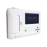 Electrocardiógrafo CONTEC ECG600G de 6 Canales con Pantalla Táctil + Software para PC