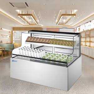 Refrigerador comercial Bolandeng con puertas de refrigerador de exhibición de supermercado de estilo de una sola temperatura escaparate de sándwich de lado abierto - Product Image 2