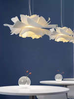Lustre moderne à LED en forme de fleur pour la maison, restaurant, style nordique simple pour la décoration intérieure de la chambre et de la salle à manger