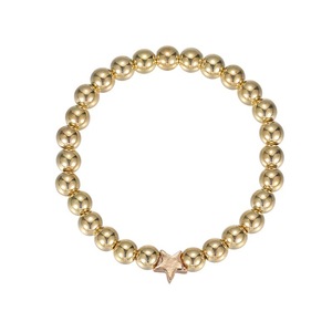 <span class=keywords><strong>Bracciale</strong></span> in <span class=keywords><strong>oro</strong></span> europeo e americano impilato con perla in metallo ciliegio texture regalo braccialetto di amicizia adatto a bambine - Product Image 4