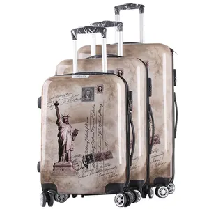Boutique à bas prix vente en gros fabricant directement marque qualité valise ensemble voyage collège école voyage à roulettes