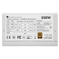 Thermalright TG-550S-W Power Supply 550W Gaming Power Supply Efisiensi Tinggi ATX PSU 80 Plus Gold untuk Rakitan PC Desktop