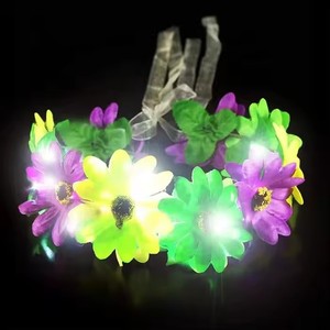 Accesorios para el Cabello HLC Mardi Gras, Diadema Floral Morada, Verde y Dorada, Diadema Decorativa para Disfraces de Carnaval y Desfiles en Nueva Orleans - Product Image 5