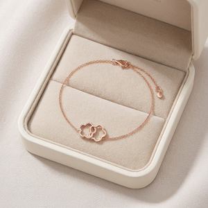 Hong Kong Supplier Trendy Flower Design 18K Rose <b>Gold</b> Real Natural Diamond Bracelet For Girls Daily Wear Fine Jewelry Wholesale - Product Image 6