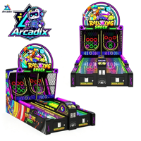 Nouvelle Machine de Bowling d'Arcade à Monnayeur avec Balle Choc, 2 Joueurs, pour Enfants, Récompense, Idéale pour Centres Commerciaux et Parcs d'Attractions