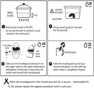 बॉक्सिंग हॉकी मार्शल आर्ट के लिए हीट-मोल्ड कस्टम फिट इको प्रमाणित एवा माउथगार्ड | किशोर वयस्क - Product Image 6