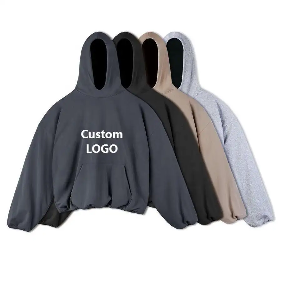 Hoodie Lieferanten Custom Großhandel 100 Prozent Baumwolle Polyester Schwergewicht 420 500 Gsm Cropped Double Layer Hoodie für Männer