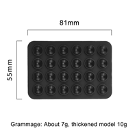Support adhésif antidérapant double face en silicone avec ventouse, facile à poser, étanche, pour salle de bain, cuisine, téléphone, avec coussinet en caoutchouc