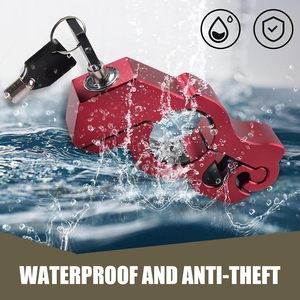 Verrou de sécurité <span class=keywords><strong>antivol</strong></span> en alliage d'aluminium pour poignée d'accélérateur de <span class=keywords><strong>moto</strong></span>, verrou de poignée pour scooters, motos tout-terrain et de route - Product Image 4