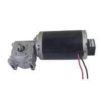 63WJS 12V/24V/48V DC 100W Motor Gir Magnet Permanen dengan Dudukan Flens untuk Pintu Gulung, Sepeda Listrik & Perahu