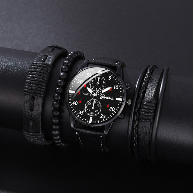 Hot Selling Two-Eye Business Watch Men's Easiest Match Fashion Quartz Watch for Men