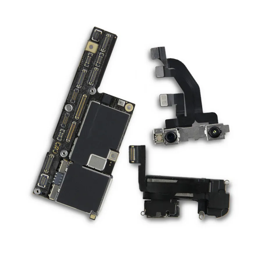 Factory Unlocked 16g/32gb/64g/128g/256g For iPhone 7/8/10/11/12 pro max Motherboard With Touch ID 100% Original Logic Boards