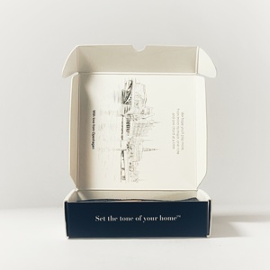 Caja de correo de cartón con revestimiento acuoso consciente del planeta de alta calidad, embalaje de compresión de materiales reciclados con impresión litográfica - Product Image 2