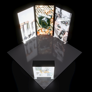 Écrans LED à montage rapide <span class=keywords><strong>et</strong></span> conception personnalisable avec impression par sublimation ; Cabines d'éclairage portables <span class=keywords><strong>et</strong></span> pliables - Product Image 4