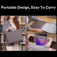 Nouvel écran portable professionnel LCD TN à 3 écrans de 14 pouces + interface USB Type-C, résolution 1920x1080, fréquence de rafraîchissement 60 Hz, 15,6 pouces