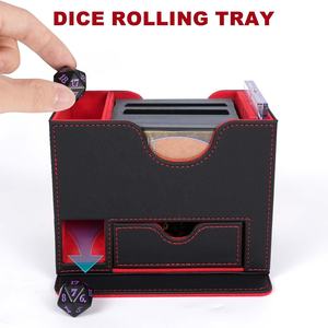 Torson 100+ Torres <span class=keywords><strong>de</strong></span> Dados <span class=keywords><strong>de</strong></span> Cuero PU y Caja <span class=keywords><strong>de</strong></span> Cartas Commander, Funda Doble Duradera para Juegos <span class=keywords><strong>de</strong></span> <span class=keywords><strong>Mesa</strong></span>, para Yugioh TCG - Product Image 4