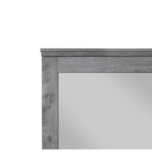 Espejo de pared cuadrado Db Vidalia con marco de roble gris envejecido, diseño minimalista para pasillo, baño, uso decorativo - Product Image 6