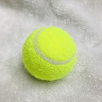 Balles de tennis Oulite, 3 pièces, en caoutchouc jaune, durables, pour animaux de compagnie et entraînement
