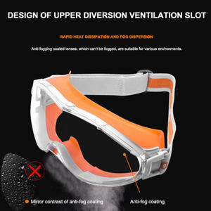 ホットセラー女性男性ユニセックスファッションクリアワーカー建設作業保護防曇傷防止産業安全メガネ - Product Image 5
