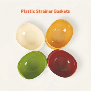 चावल वाशिंग स्ट्रॉनर फिल्टर टोकरी कोलैंडर सिव फल सब्जी कटोरे सफाई उपकरण रसोई उपकरण - Product Image 2