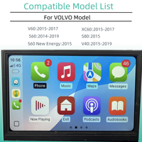 Decodificador de carplay inalámbrico aplicable, actualización original de coche/Pantalla de teléfono móvil/Android auto/YouTube para VOLVO