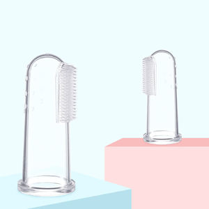 Cepillo de dientes de silicona para bebés, cepillo de dientes de dedo suave para entrenamiento de la dentición, cepillo de dientes de silicona para niños - Product Image 3