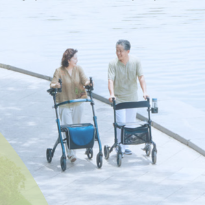 Rollator de <span class=keywords><strong>aluminio</strong></span> con reposapiés extraíble Silla 2 <span class=keywords><strong>posiciones</strong></span> de respaldo ajustables con rueda de PVC de 8 "con bolsa de compras - Product Image 6