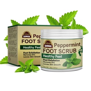 6oz/177ml Peppermint Scrub kaki kesehatan pengelupasan kaki menghilangkan kotoran daun kulit Scrub halus - Product Image 1